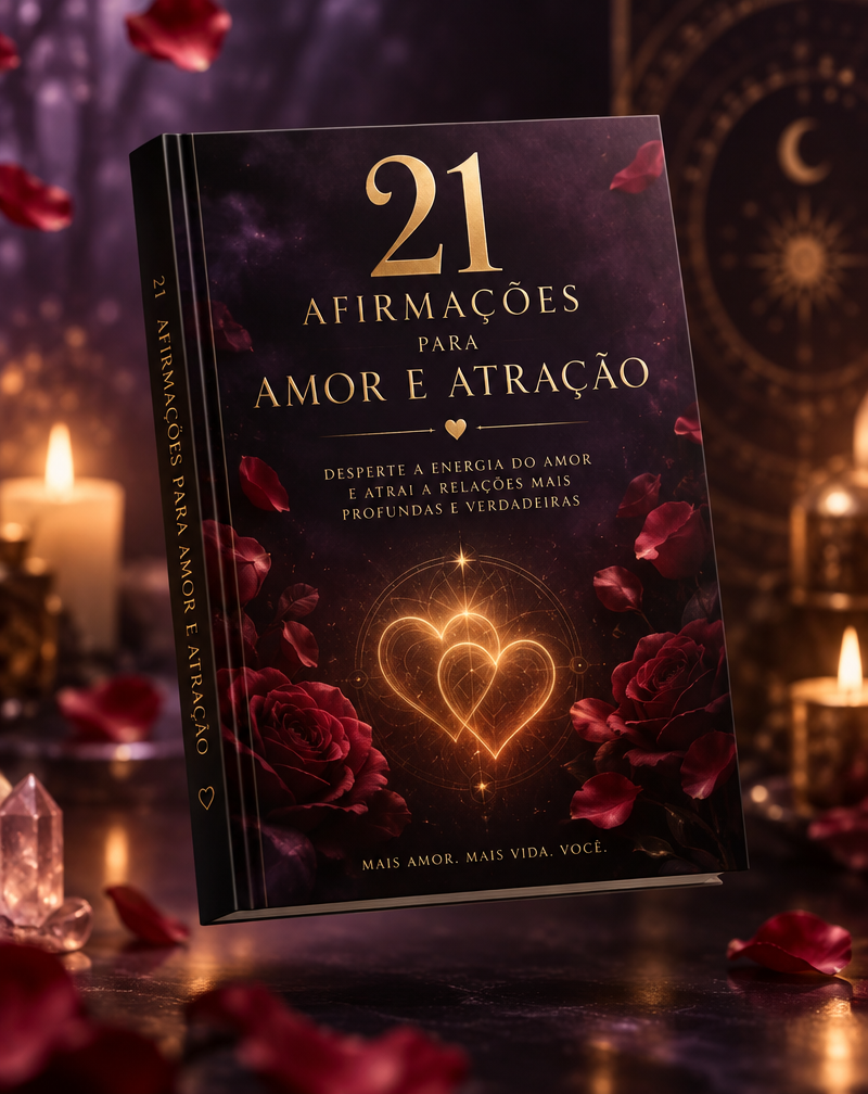 Capa do bônus 21 Afirmações para Amor e Atração